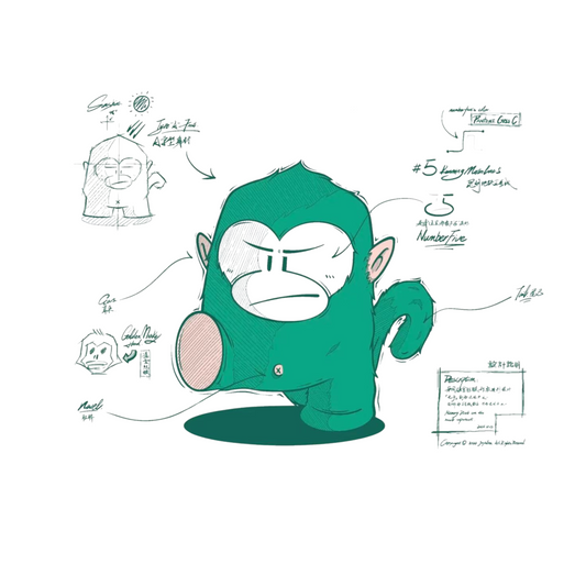 Number Five: The Grumpy Monkey Action Figure